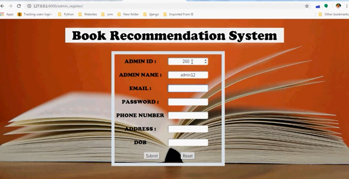 ONLINE BOOK STORE - PYTHON