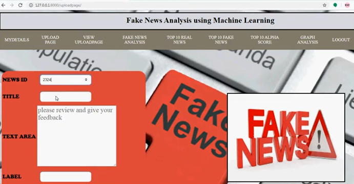 Fake News Analysis using Machine Learning - ML